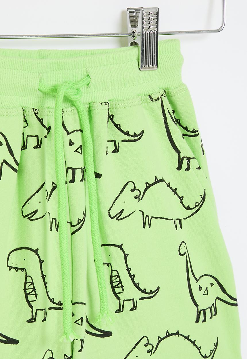 Pop Candy - Printed drawstring shorts - green