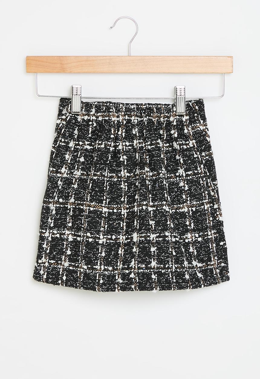 Pop Candy - Tweed skirt - black