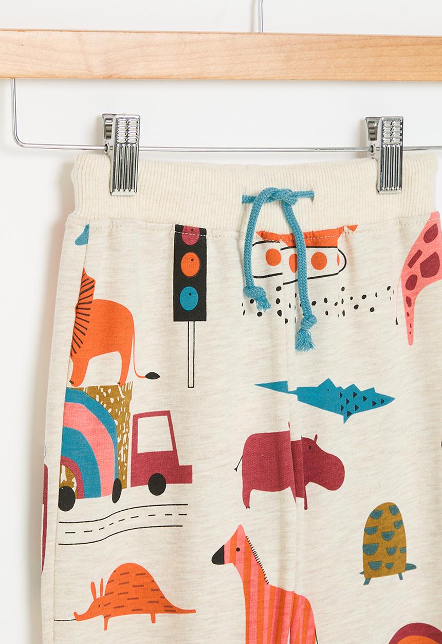 Pop Candy - Printed jogger - ecru