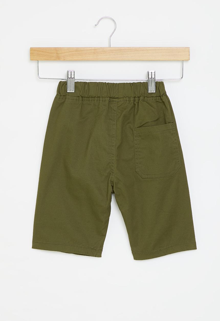 Pop Candy - Elastic waist shorts - green