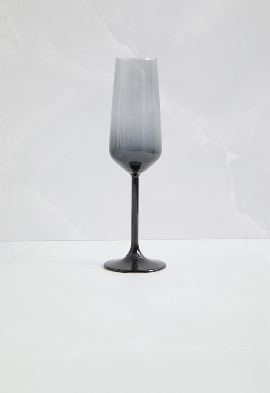Excellent Houseware - Tigua Champagne Flute Set Of 4 - Onyx