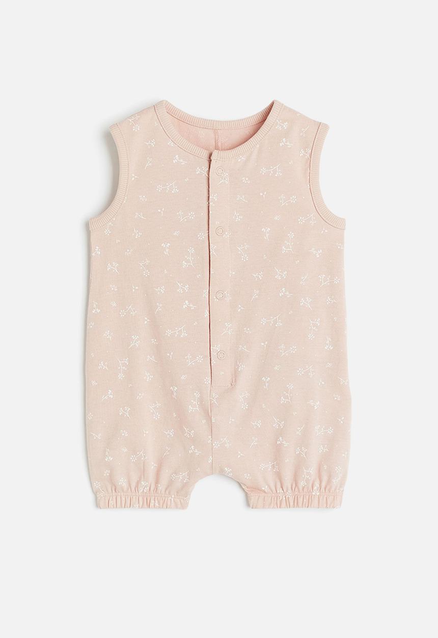 H&M - Cotton romper suit - pink