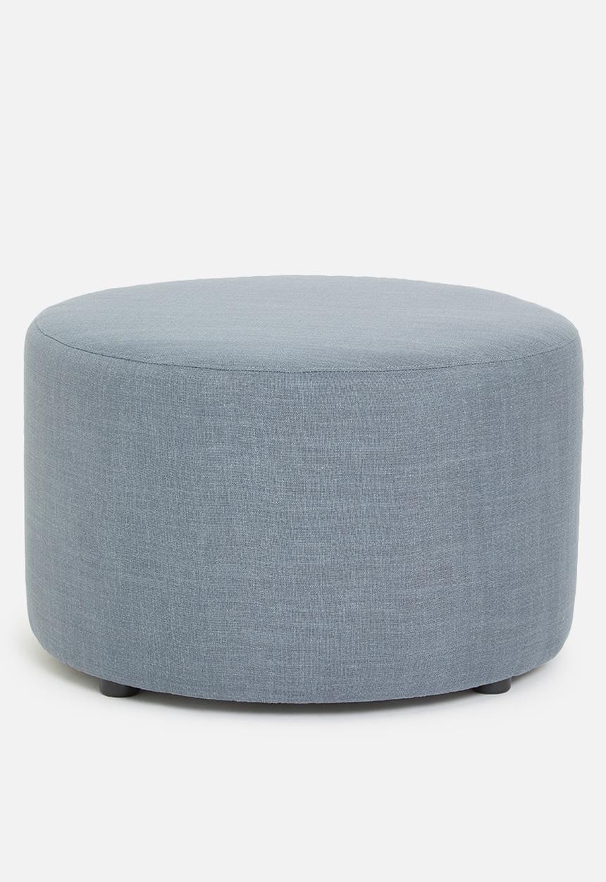Sixth Floor - Quaid large ottoman - grey 68cm