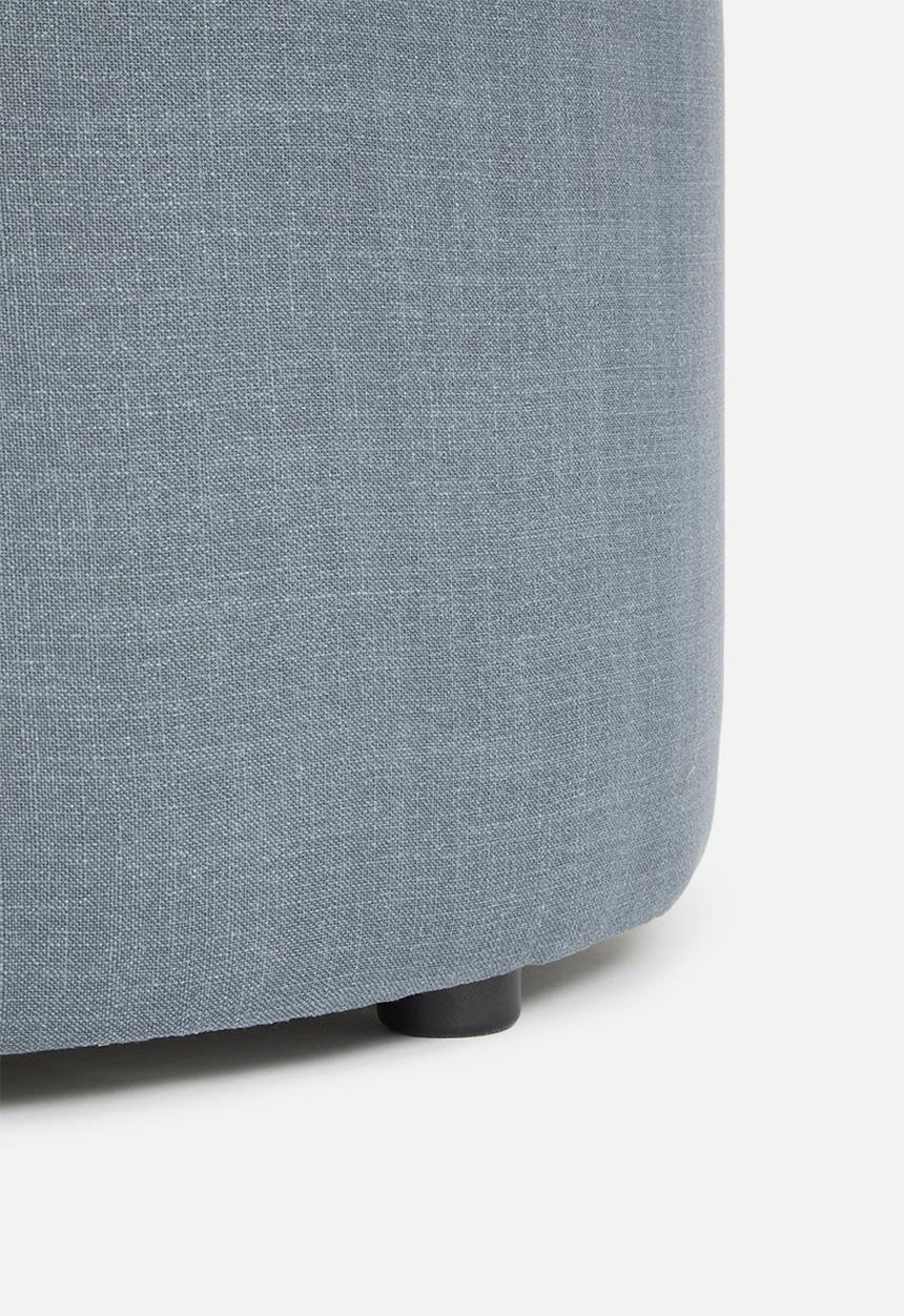 Sixth Floor - Quaid large ottoman - grey 68cm