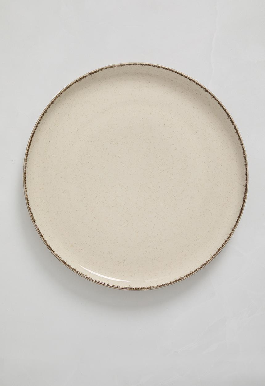 Excellent Houseware - Asara dinner plate set of 4 - beige