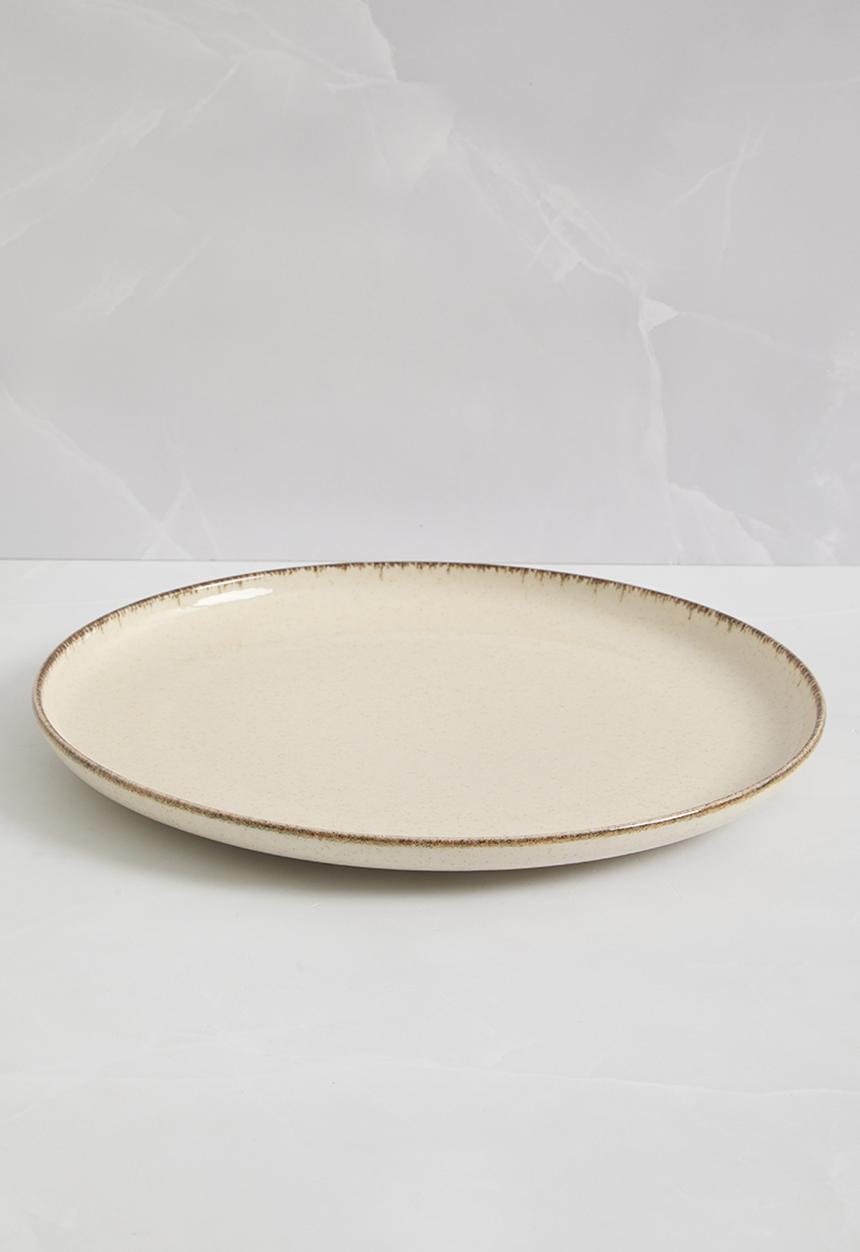 Excellent Houseware - Asara dinner plate set of 4 - beige