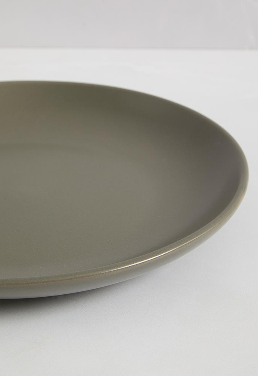 Excellent Houseware - Emble stoneware side plate set of 4 - green