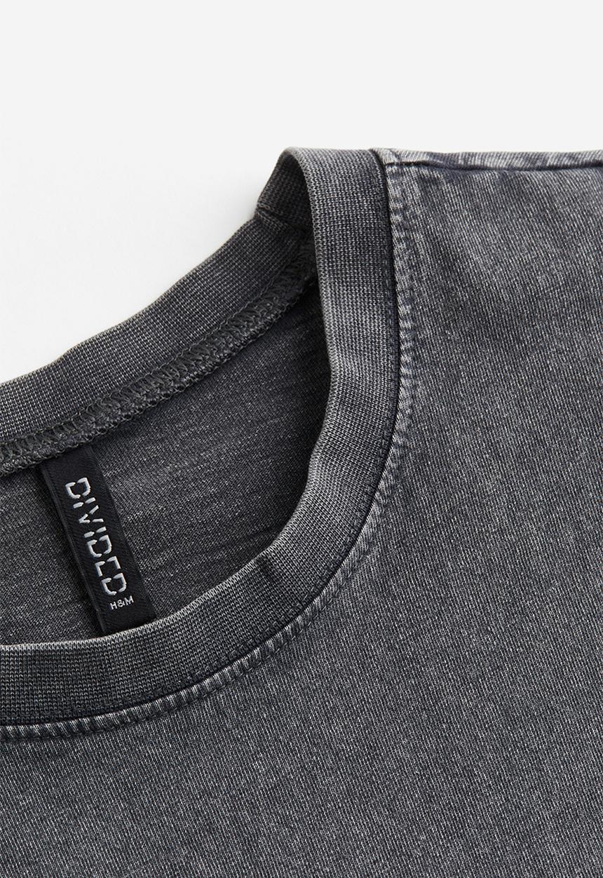 H&M - Oversized printed T-shirt - grey