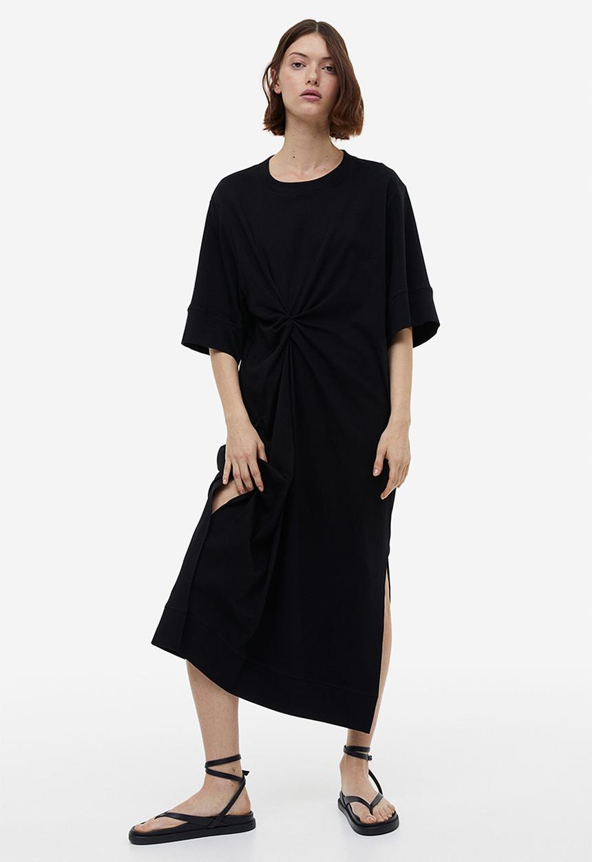 H&M - Oversized t-shirt dress - black