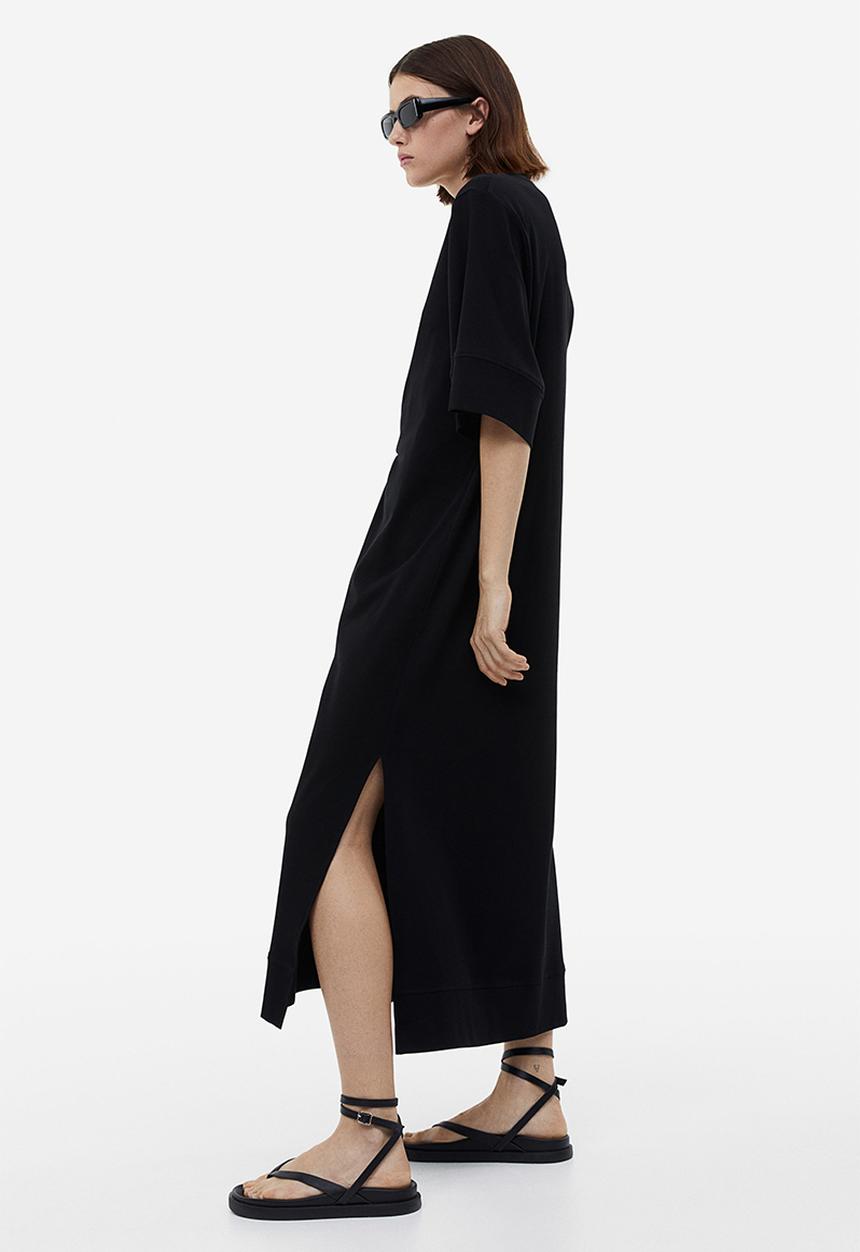 H&M - Oversized t-shirt dress - black