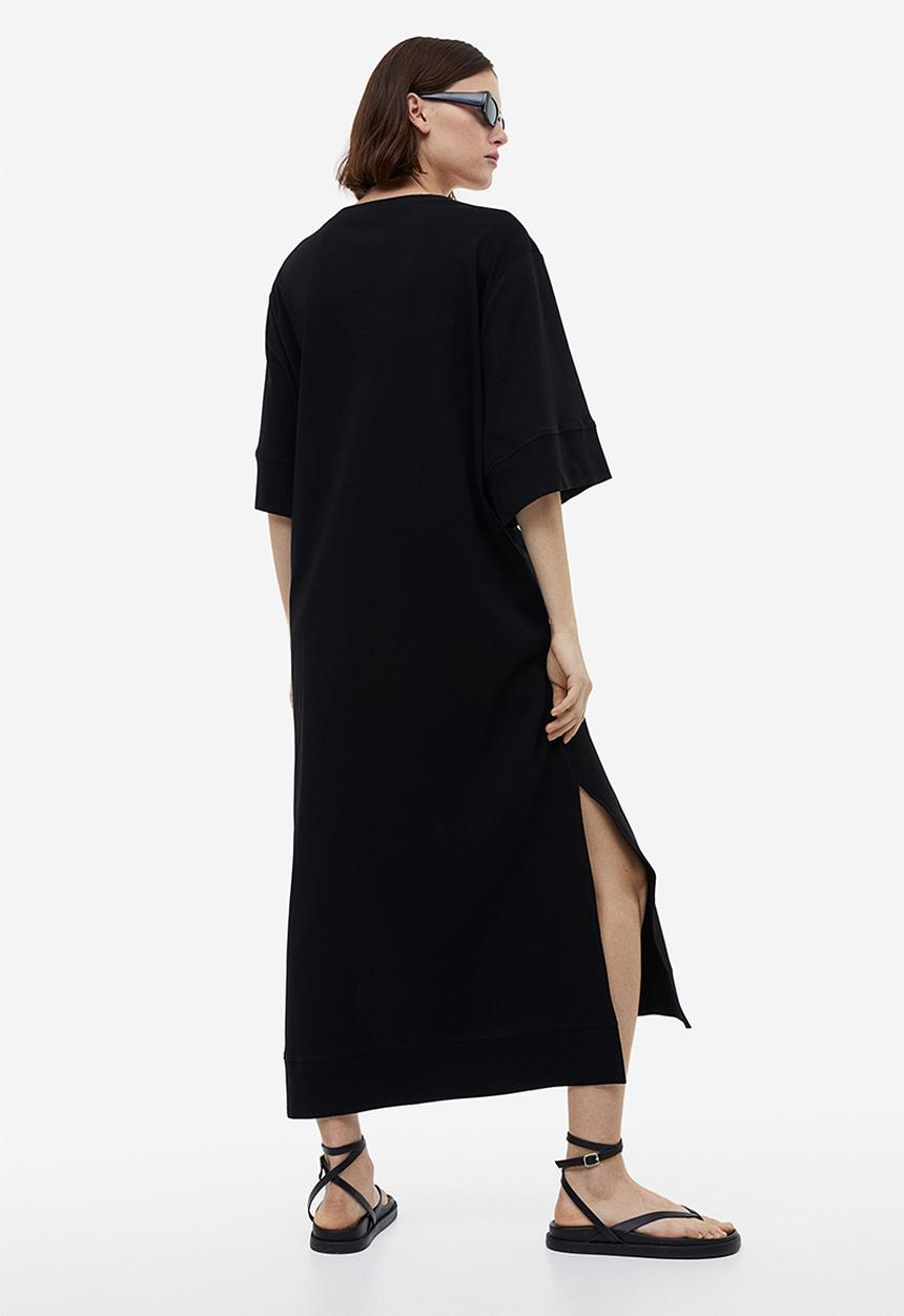 H&M - Oversized t-shirt dress - black