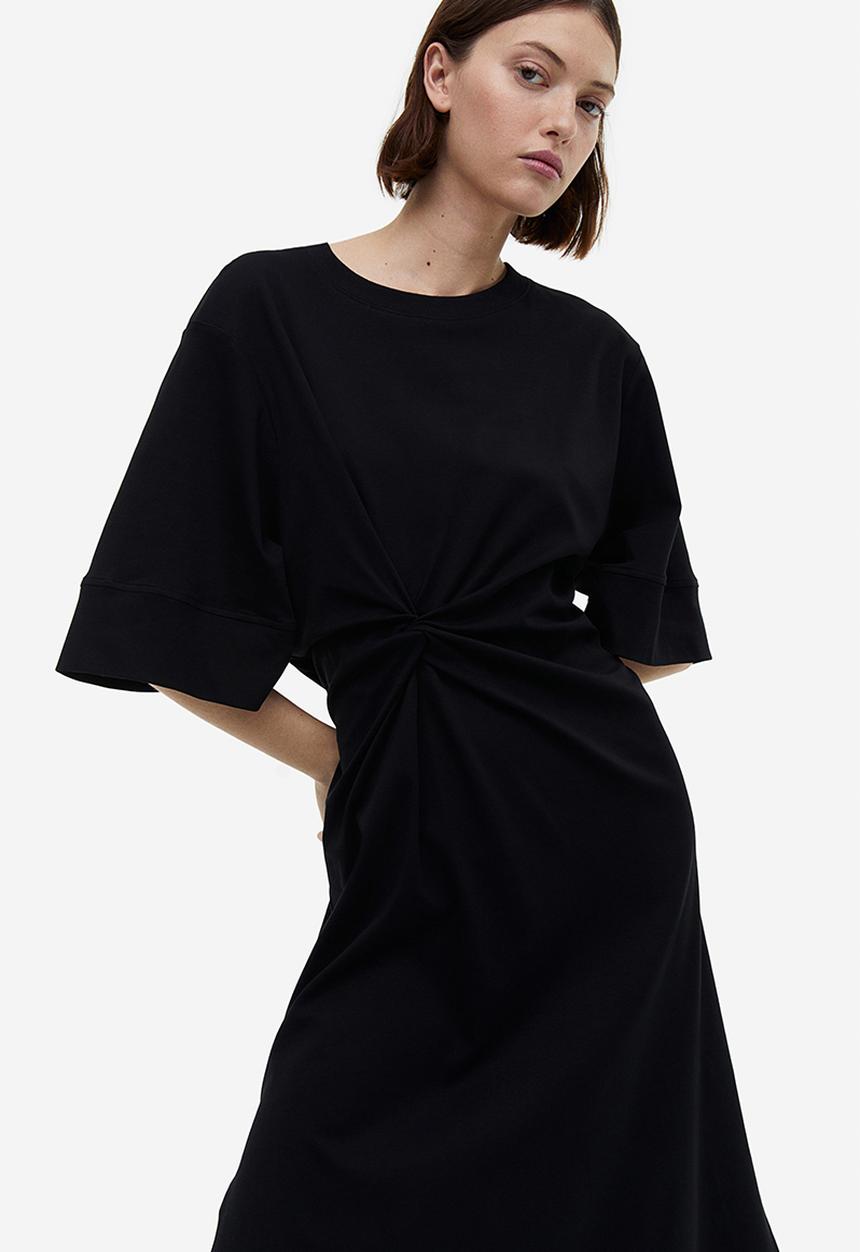H&M - Oversized t-shirt dress - black