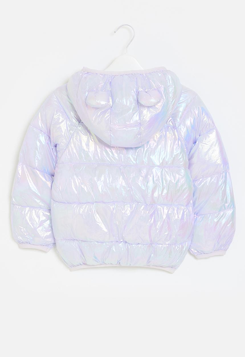 Pop Candy - Metallic puffer jacket - silver