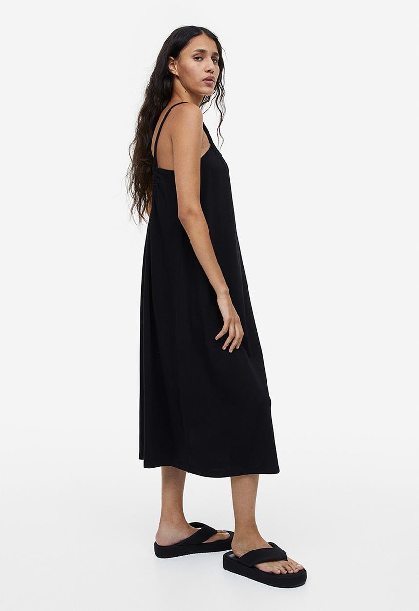 H&M - Oversized jersey dress - black