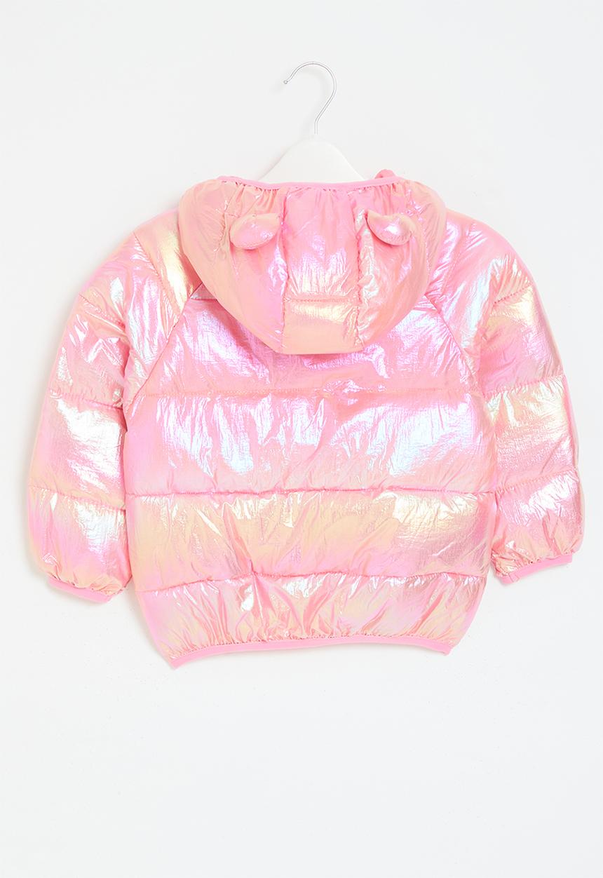 Pop Candy - Metallic puffer jacket - pink