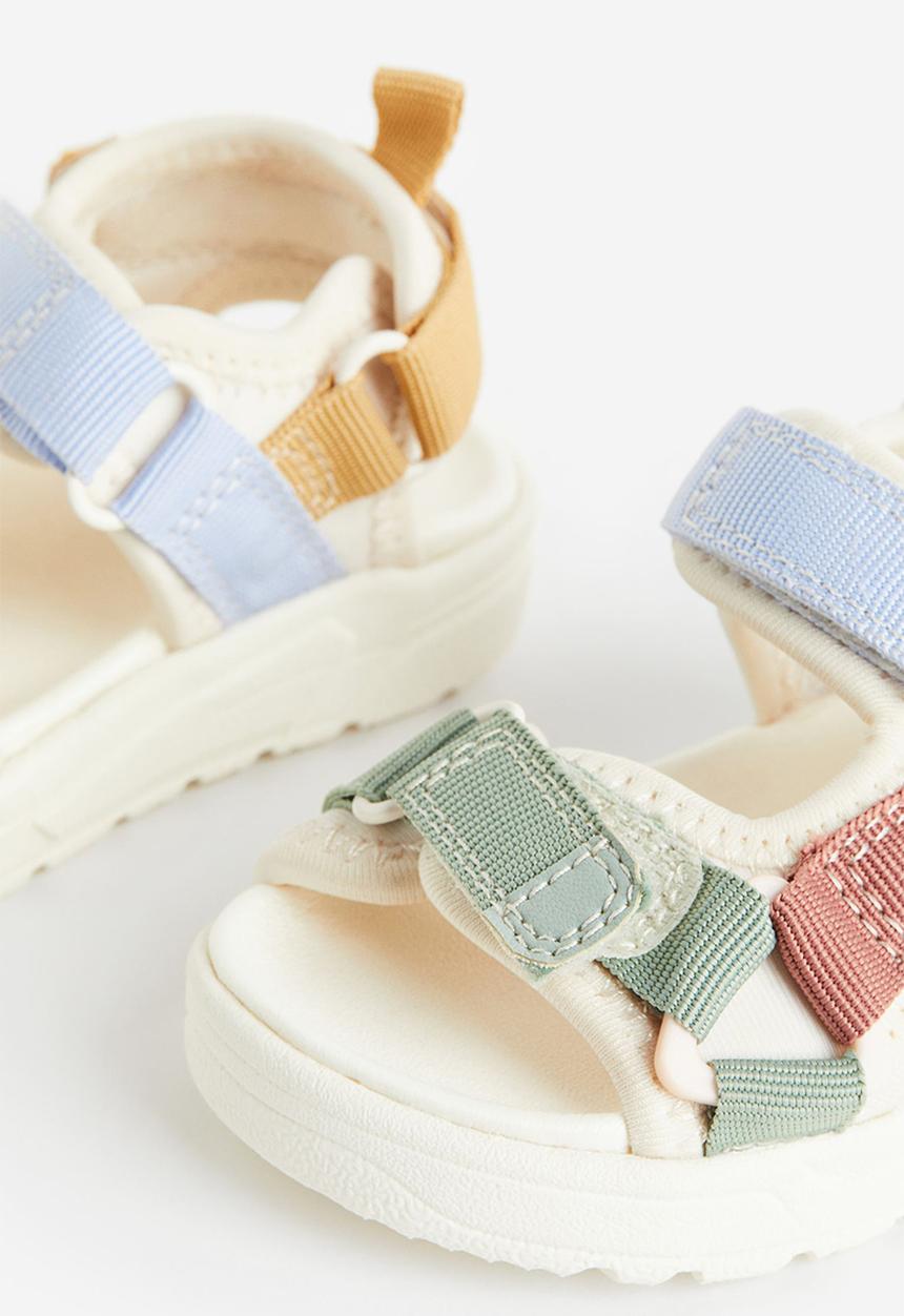 H&M - Sandals - green block-coloured 