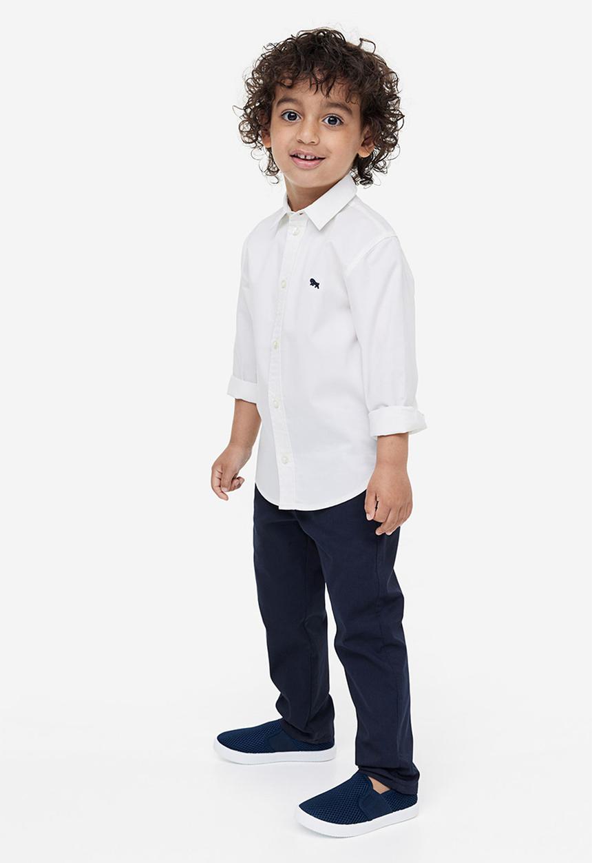 H&M - Twill chinos - navy blue