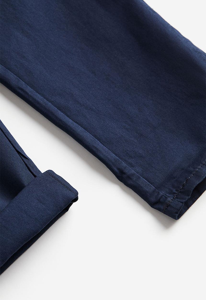 H&M - Twill chinos - navy blue