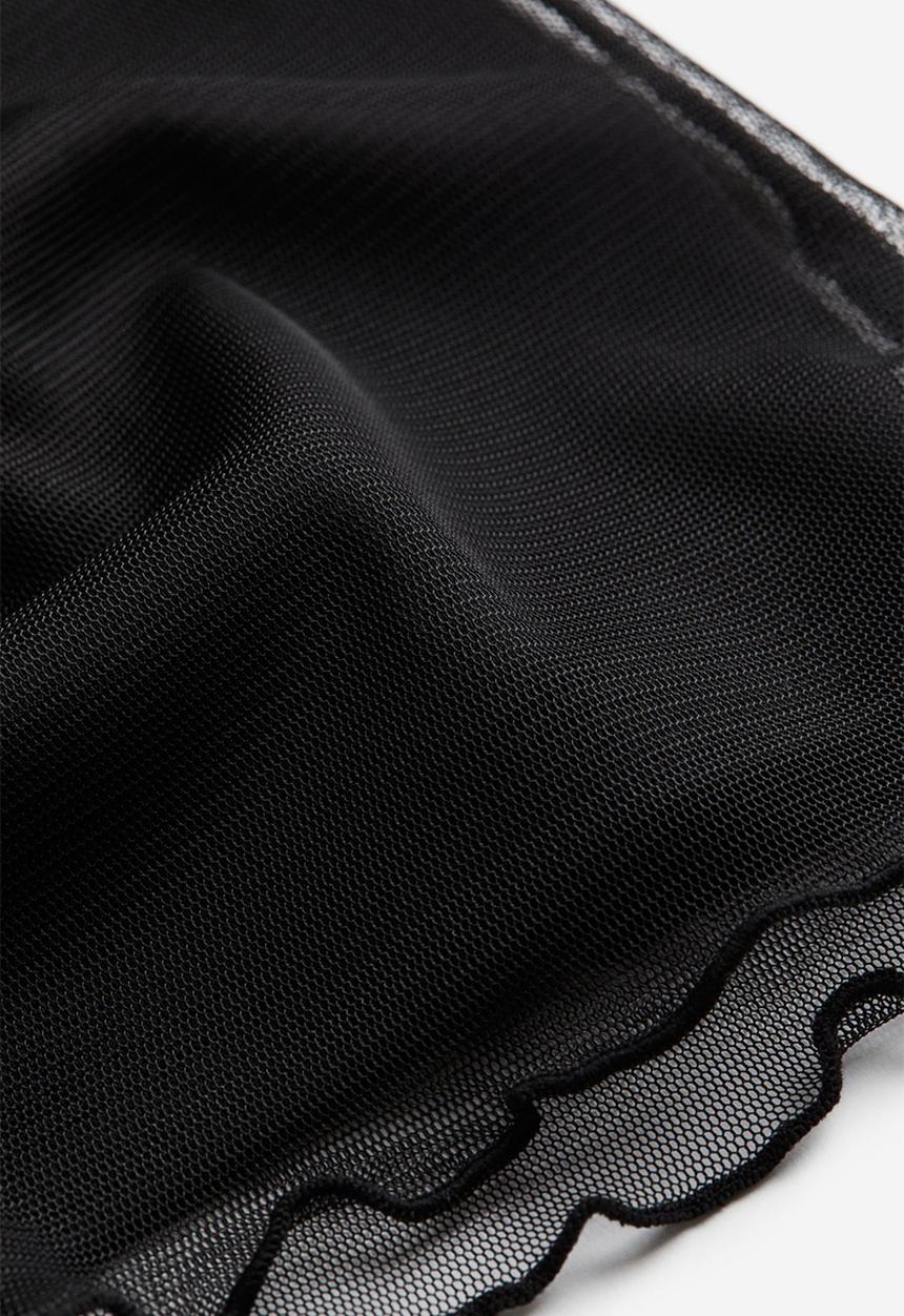 H&M - Short-sleeved top - black