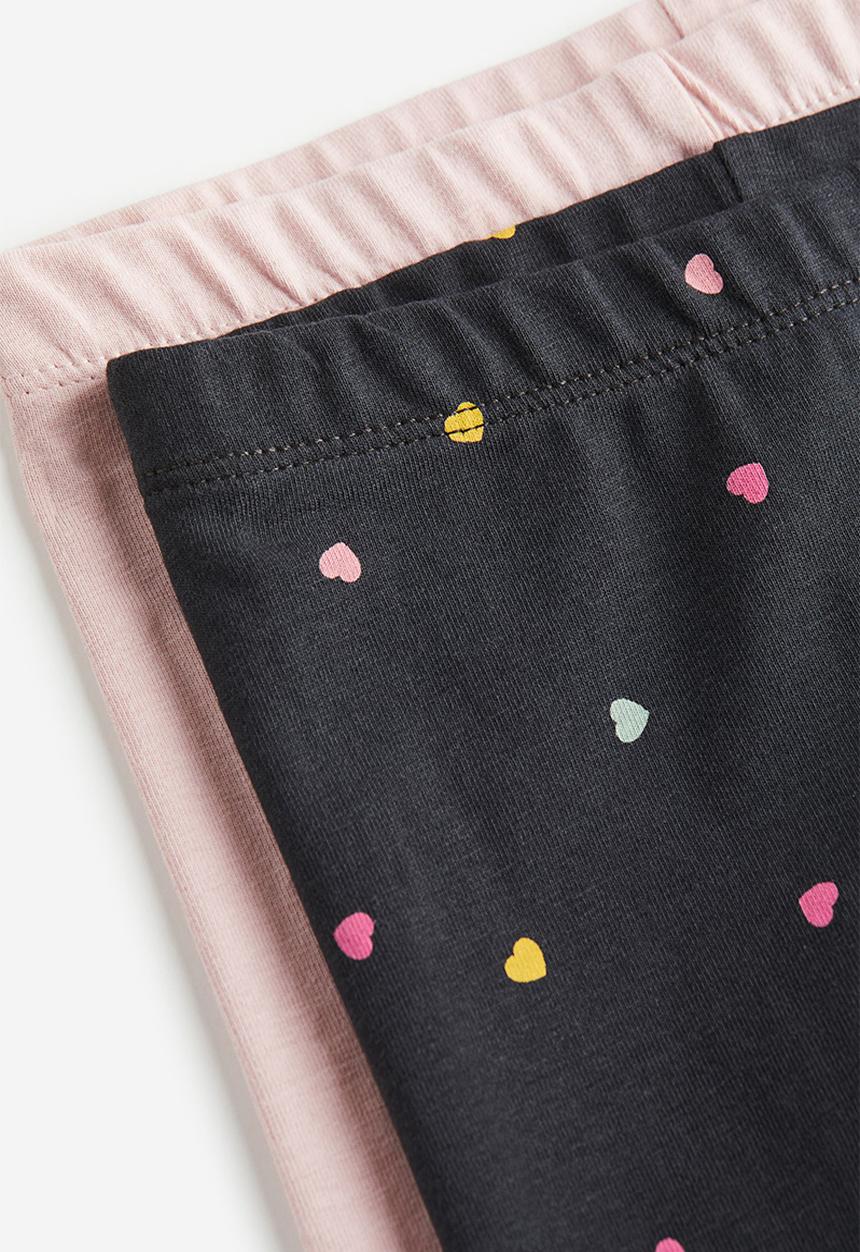 H&M - 2-Pack cycling shorts - light pink hearts