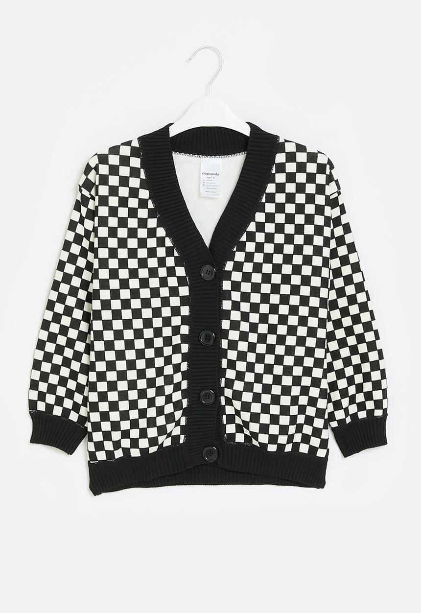 Pop Candy - Oversized cardigan - black & white