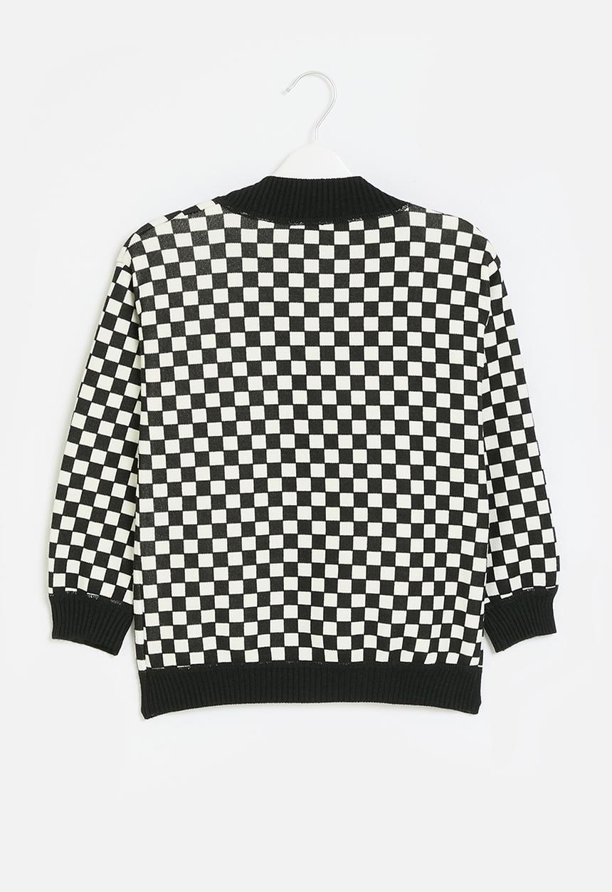 Pop Candy - Oversized cardigan - black & white