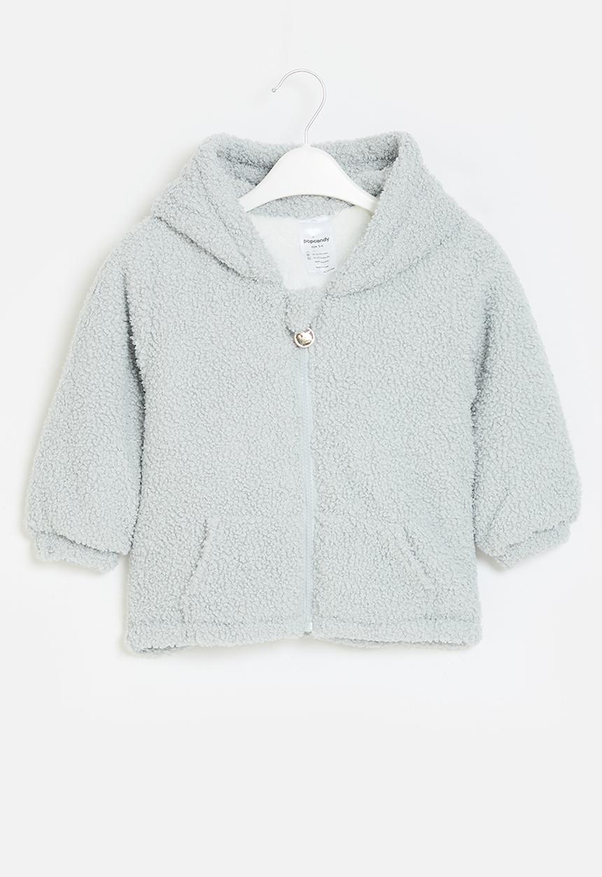 Pop Candy - Dino hooded jacket - grey
