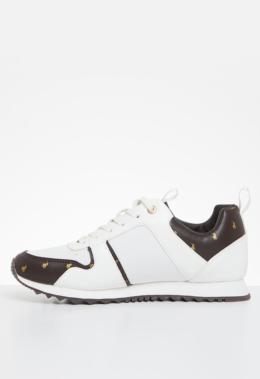 POLO - Monogram Lifestyle Sneaker - Brown & White