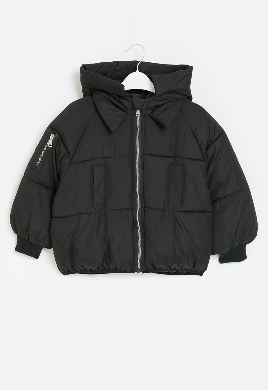 Pop Candy - Hooded puffer jacket - black