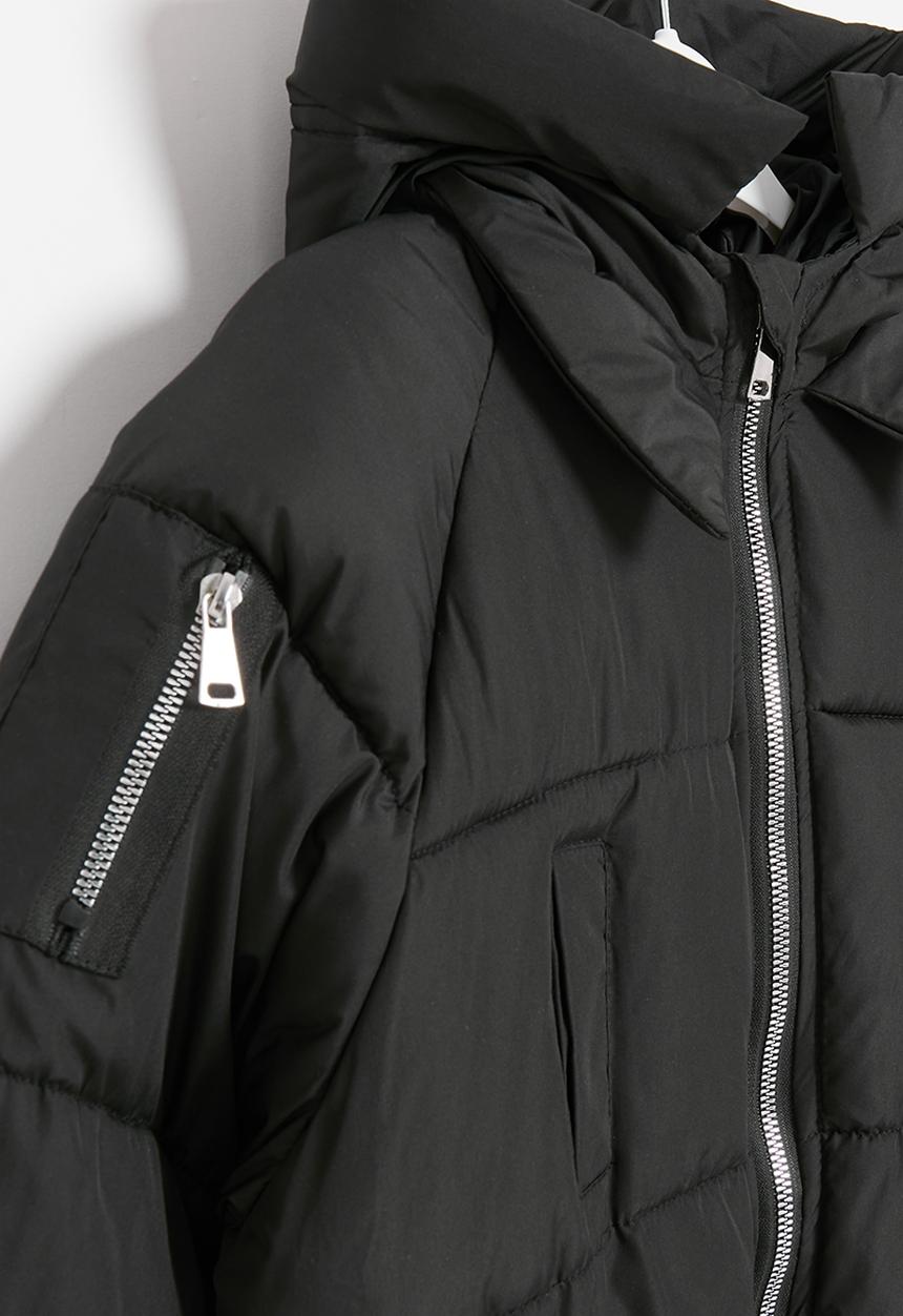 Pop Candy - Hooded puffer jacket - black