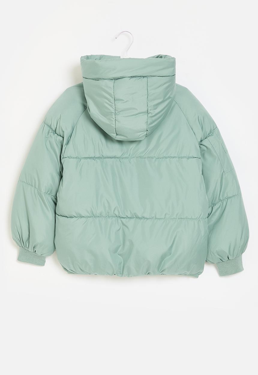 Pop Candy - Hooded puffer jacket - mint green