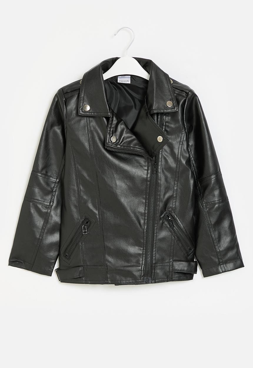 Pop Candy - Faux leather jacket - black