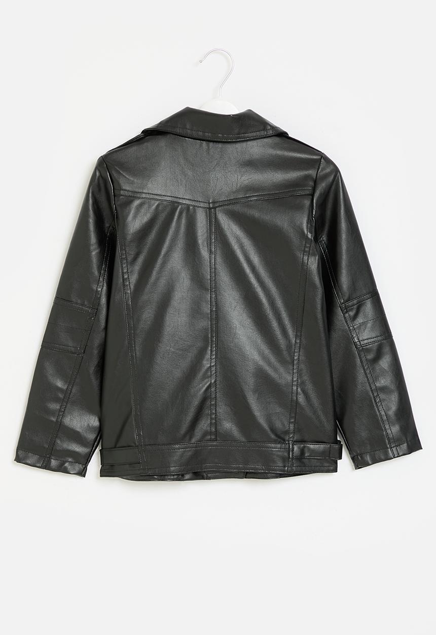 Pop Candy - Faux leather jacket - black