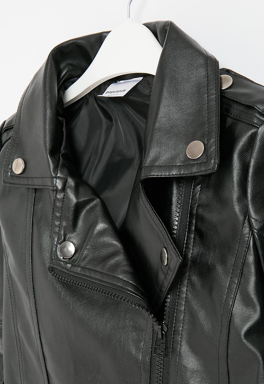 Pop Candy - Faux leather jacket - black