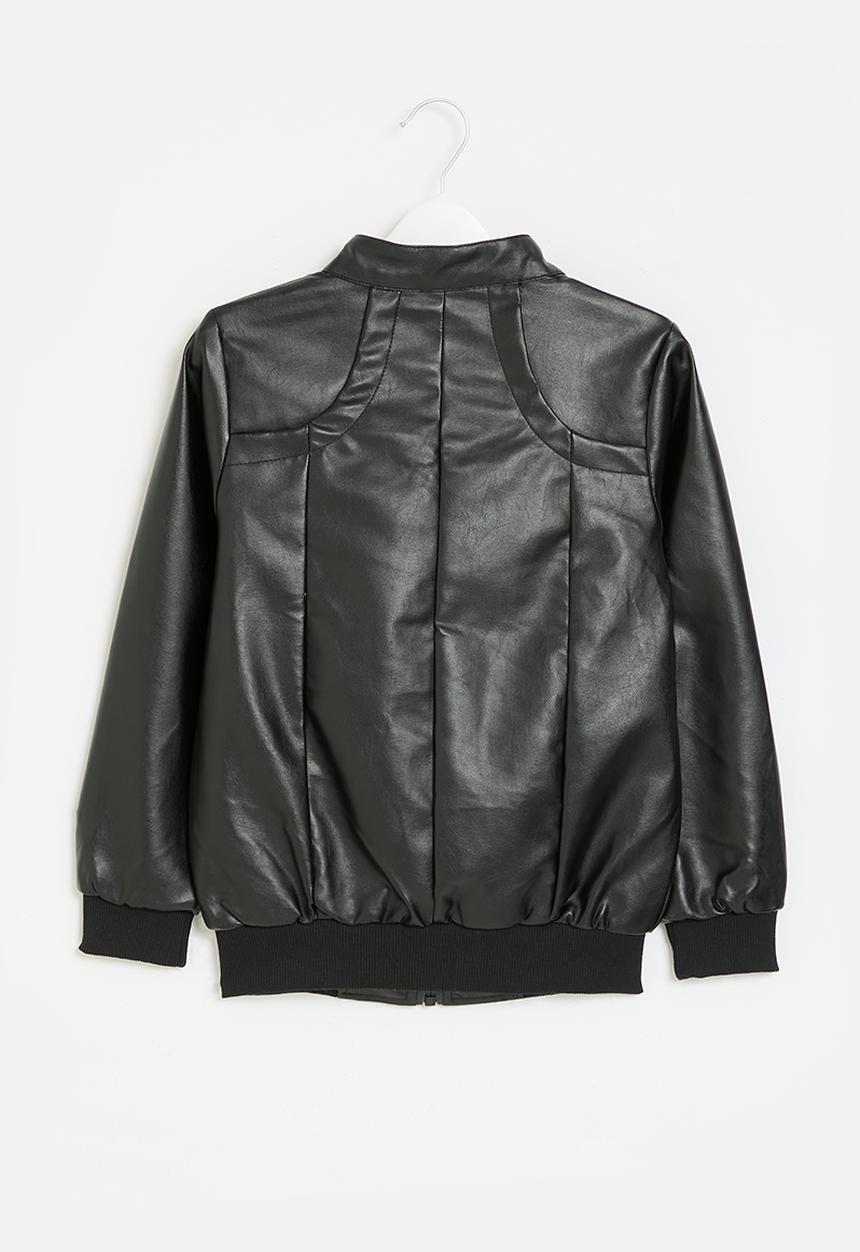 Pop Candy - Faux leather jacket - black