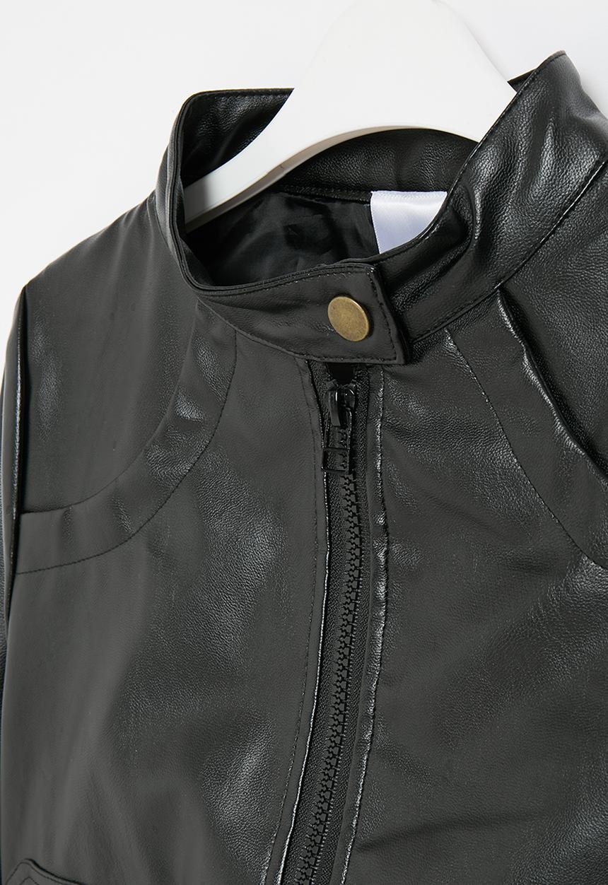 Pop Candy - Faux leather jacket - black