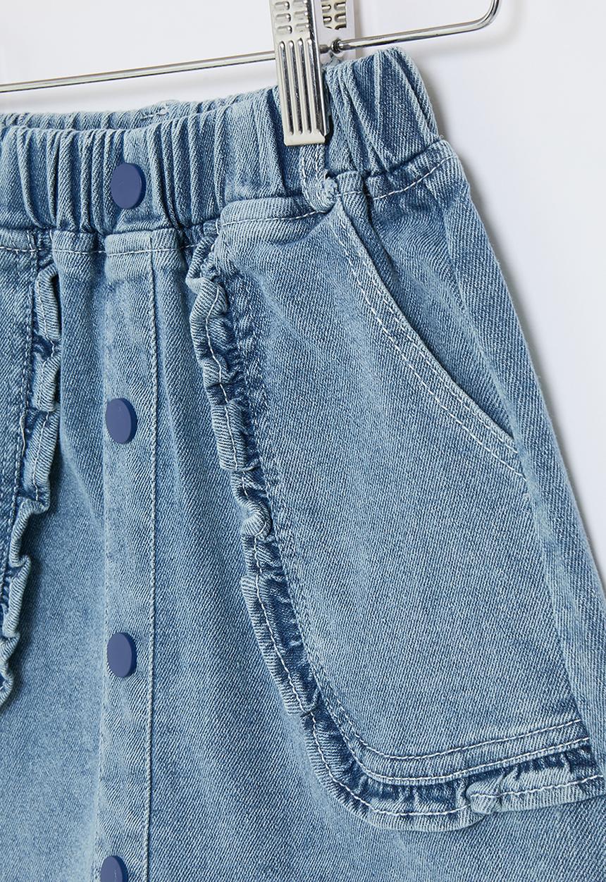 Pop Candy - Denim Skirt - light blue