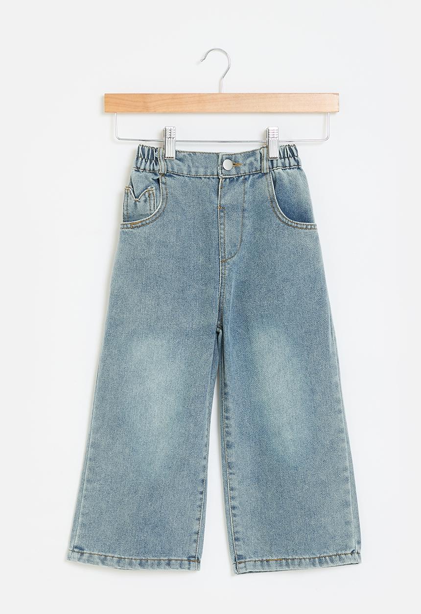 Pop Candy - wide leg jean-stonewash
