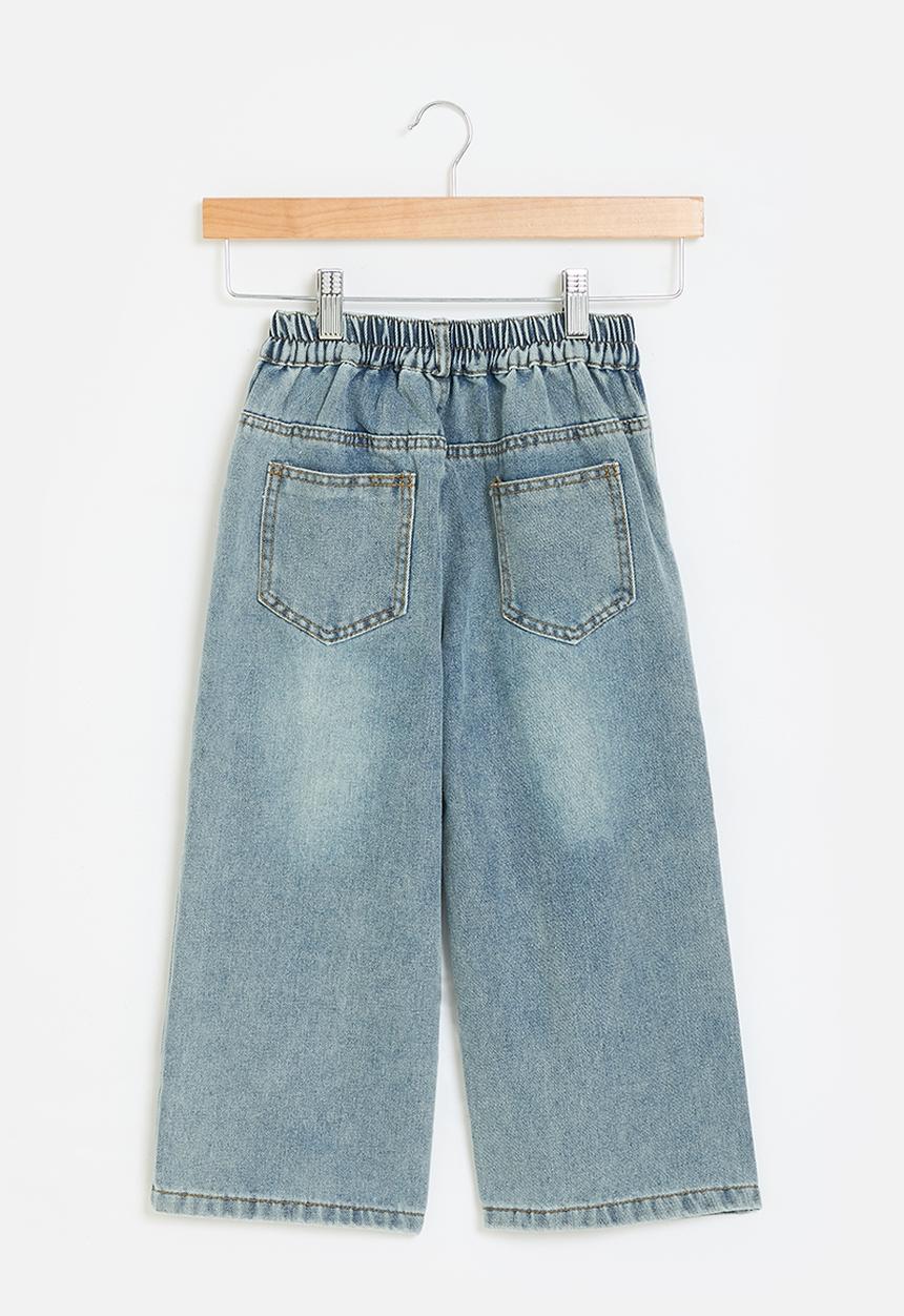 Pop Candy - wide leg jean-stonewash