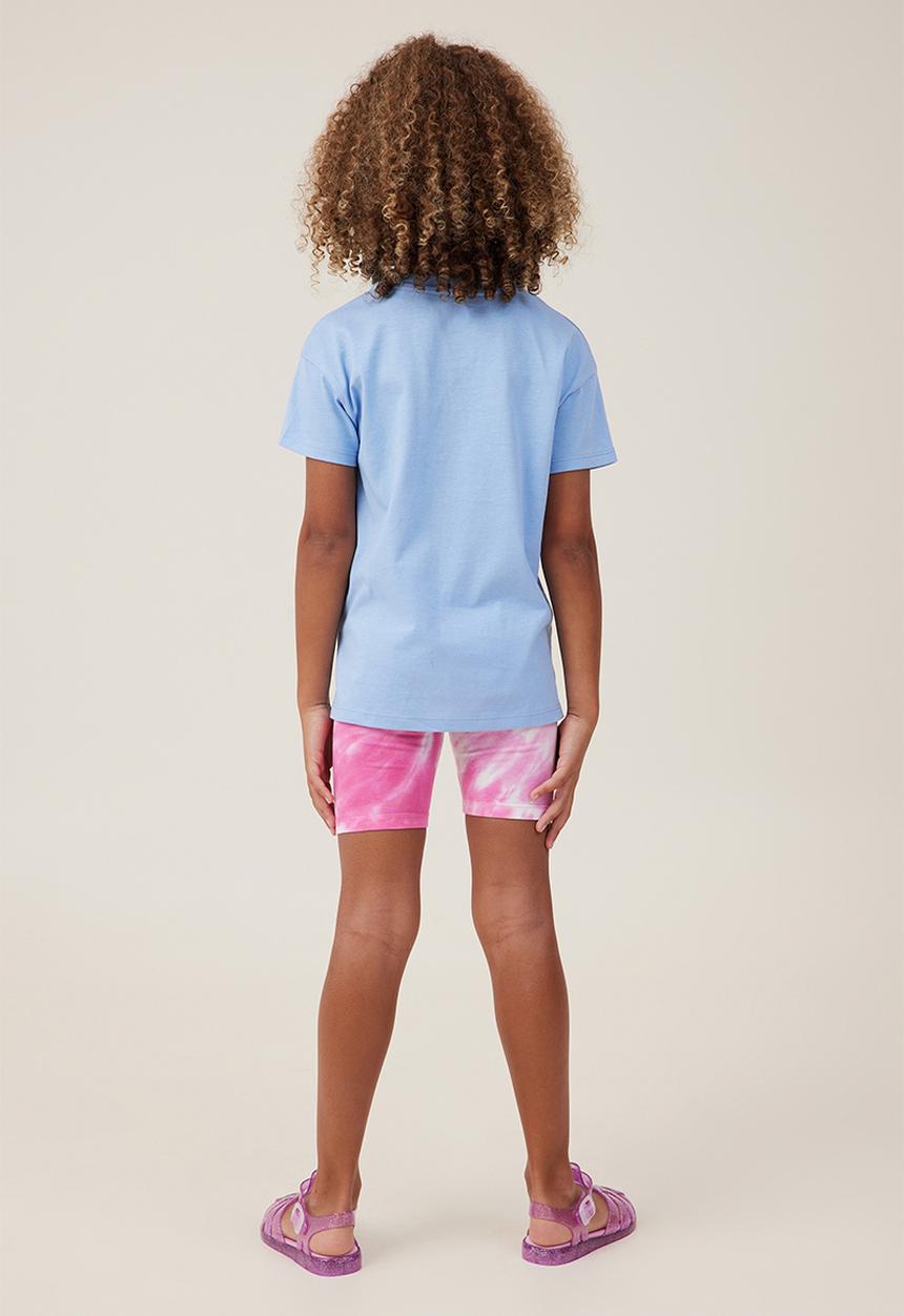 Cotton On - Hailey bike short - cali pink love/tie dye