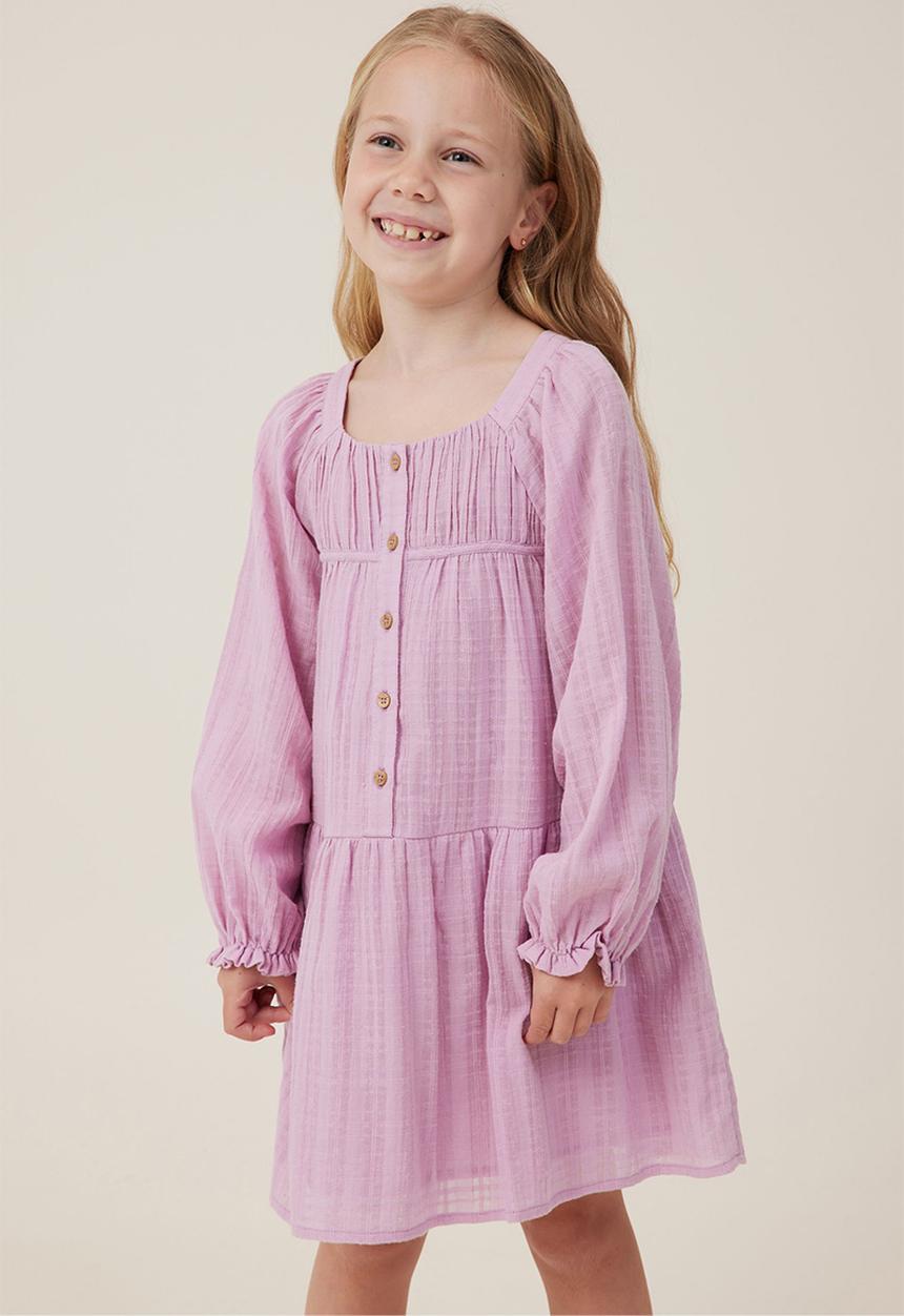 Cotton On - Gemma long sleeve dress - chalky mauve