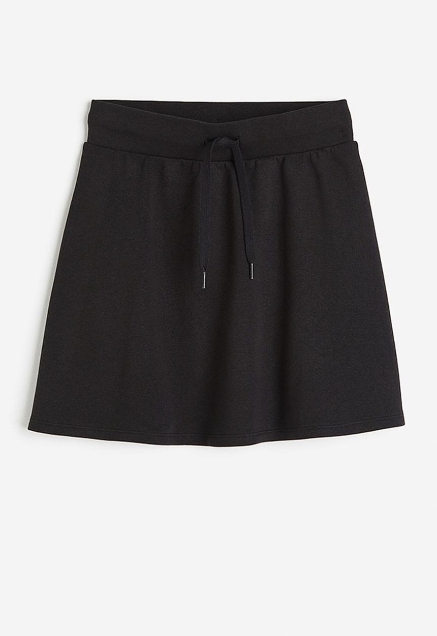 H&M - A-line sweatshirt skirt - black