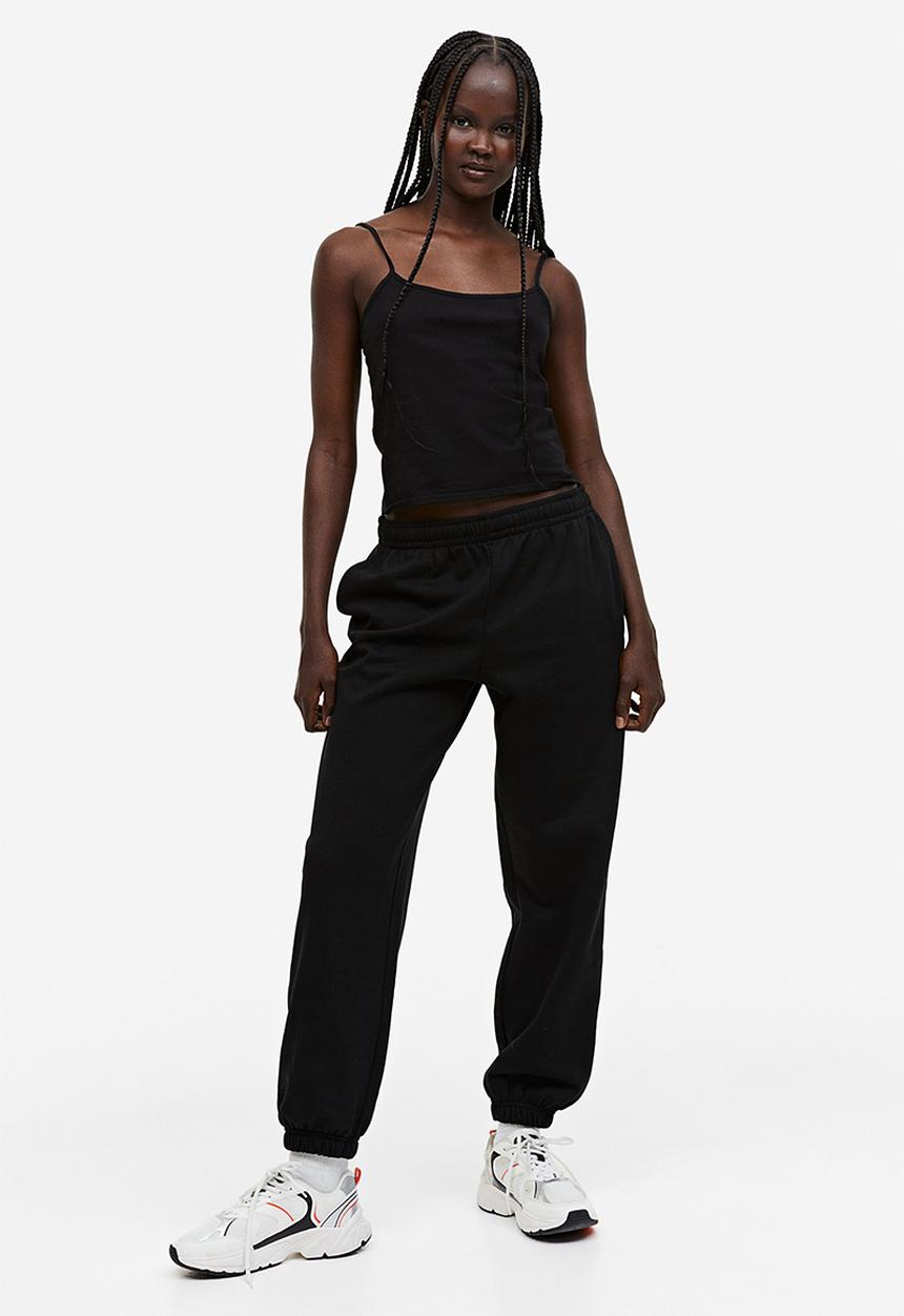 H&M - 2-Pack strappy tops - black & white