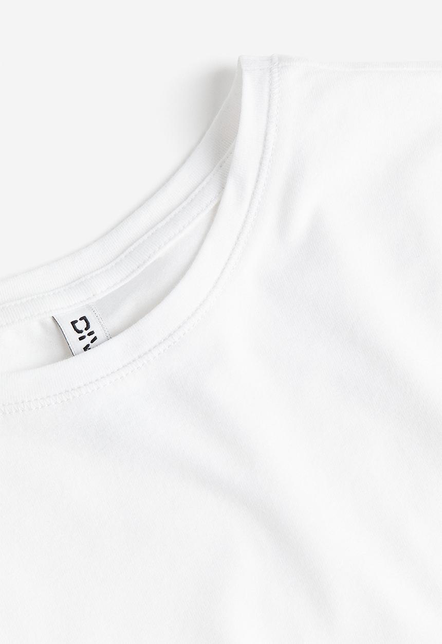 H&M - Fitted T-shirt - white