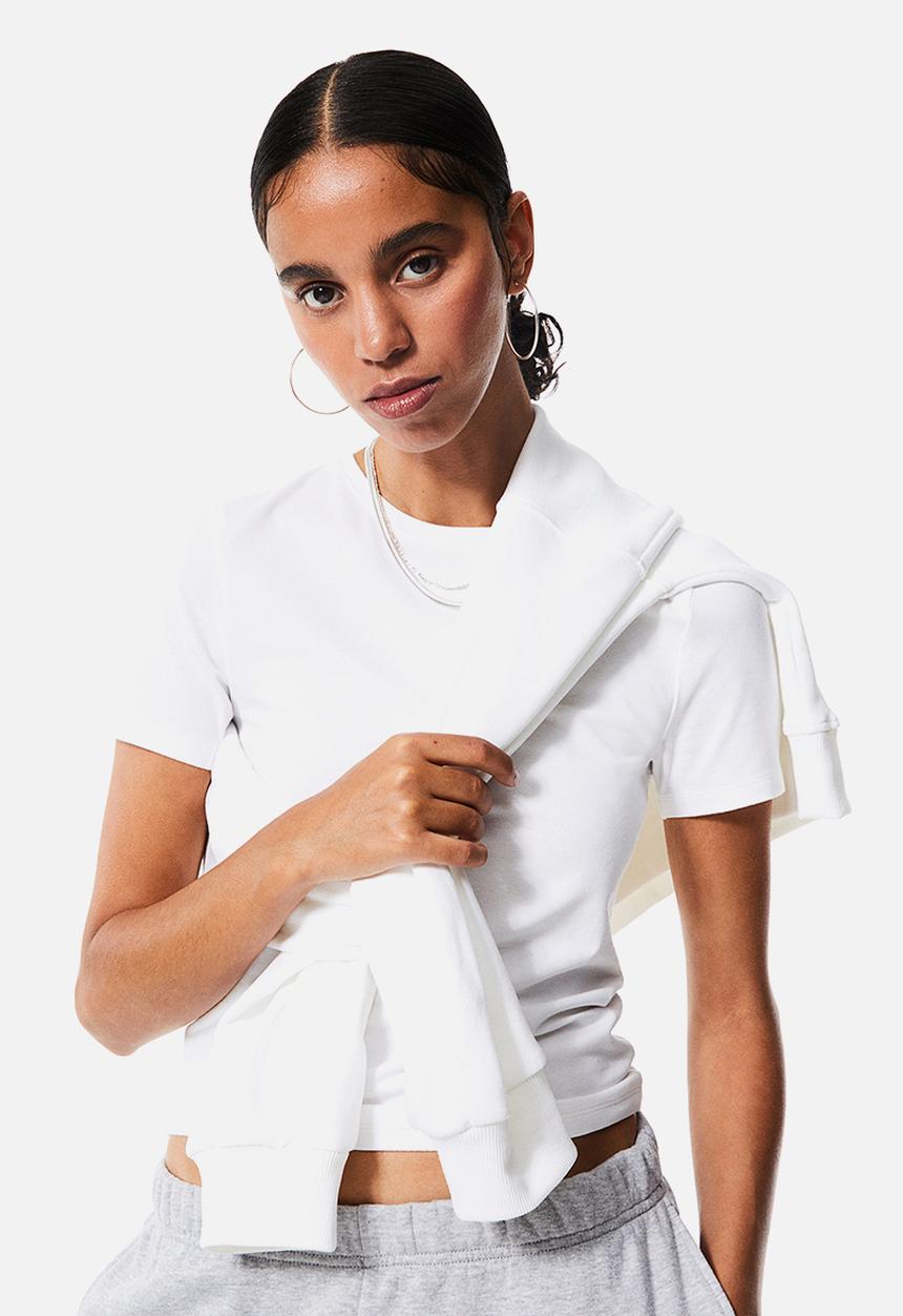 H&M - Fitted T-shirt - white