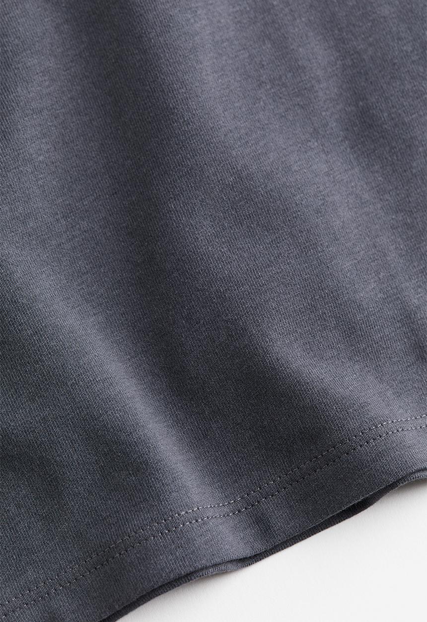 H&M - Fitted T-shirt - dark grey