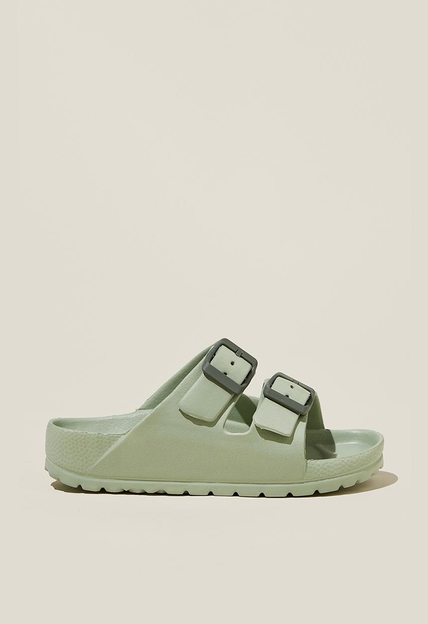 Cotton On - Twin strap slide - gumnut green/swag green