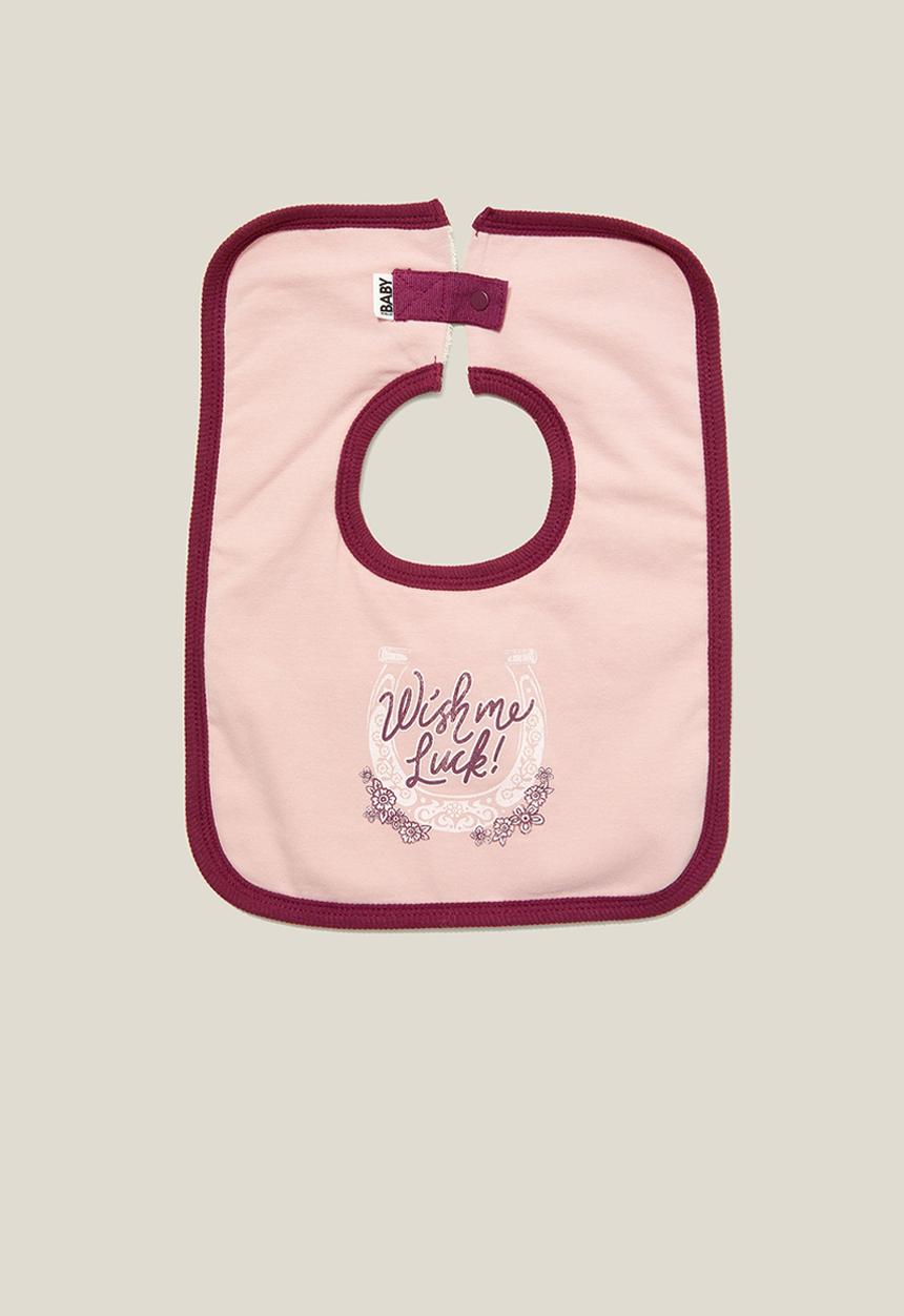 Cotton On - The square bib - zephyr/wish me luck