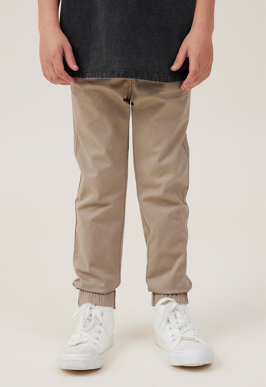 Cotton On - Will cuffed chino pant - washed stone