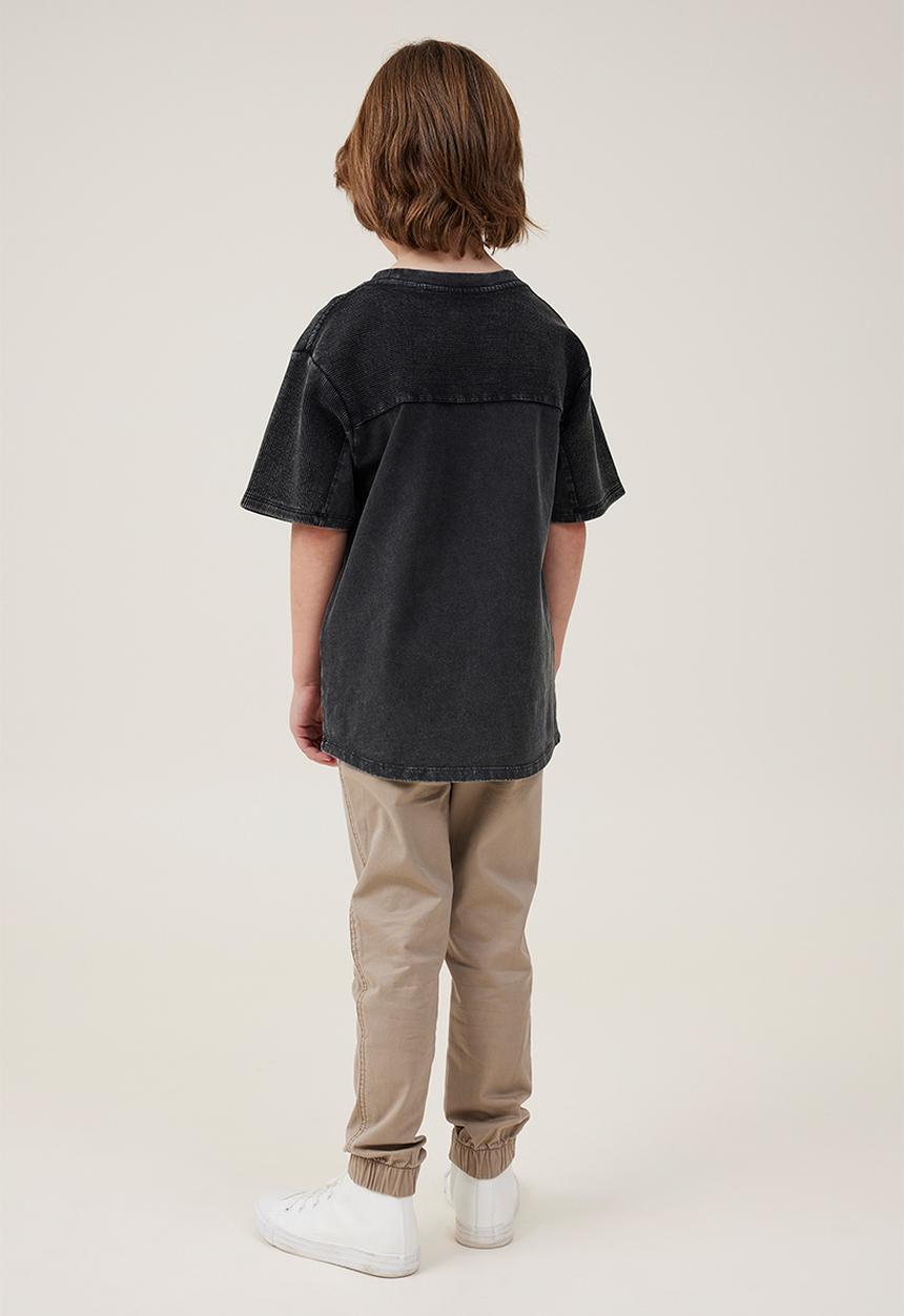 Cotton On - Will cuffed chino pant - washed stone
